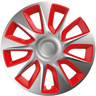 Ковпаки R16 STRATOS сіро-червоні 4 шт Versaco