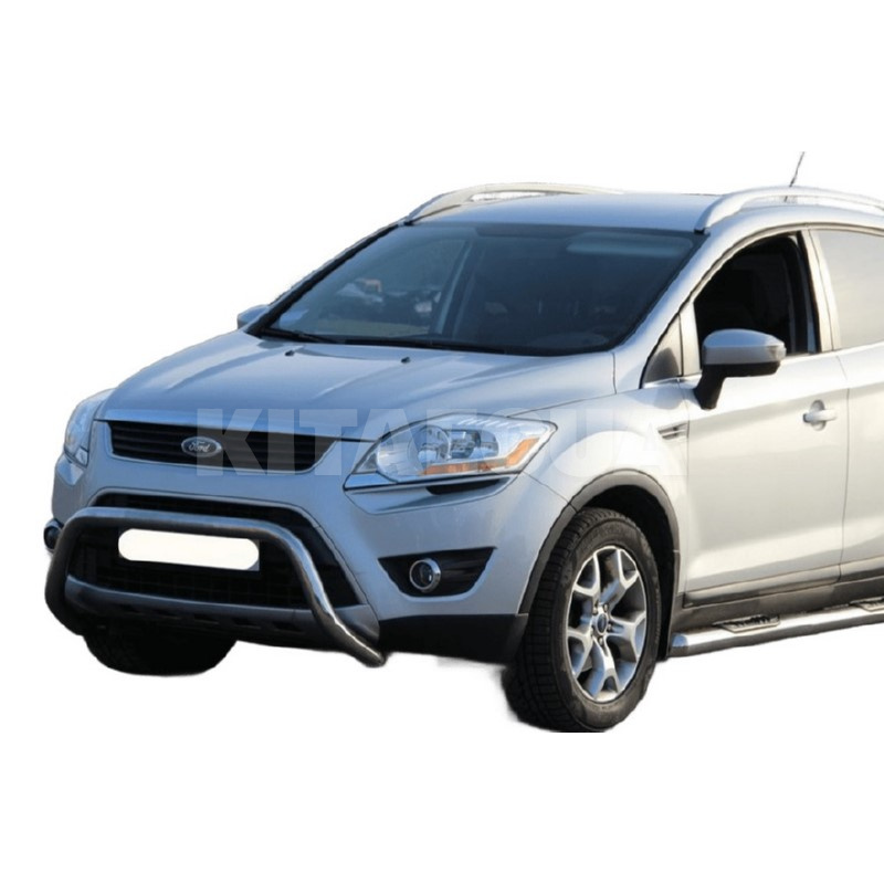 Кенгурятник WT007 Ford Kuga 2008-2013 нержавеющая сталь CAN (dd22428) - 3