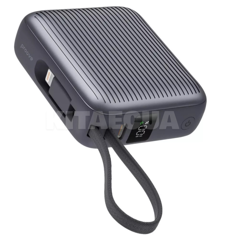 Портативная зарядная батарея Moon Rock 10000 мАч 22.5W серый PROOVE (628120010)