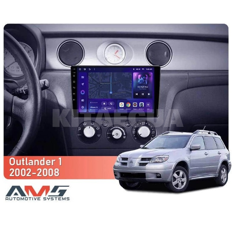 Штатна магнітола MOSS M3 4+32 ГБ 9" Mitsubishi Outlander 1 2002-2008 (F2) AMS (50556) - 2