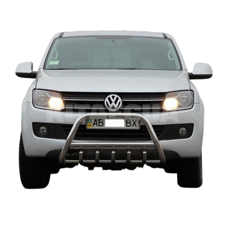 Кенгурятник WT003 Volkswagen Amarok 2010-2022 нержавеющая сталь CAN (dug759221) - 3