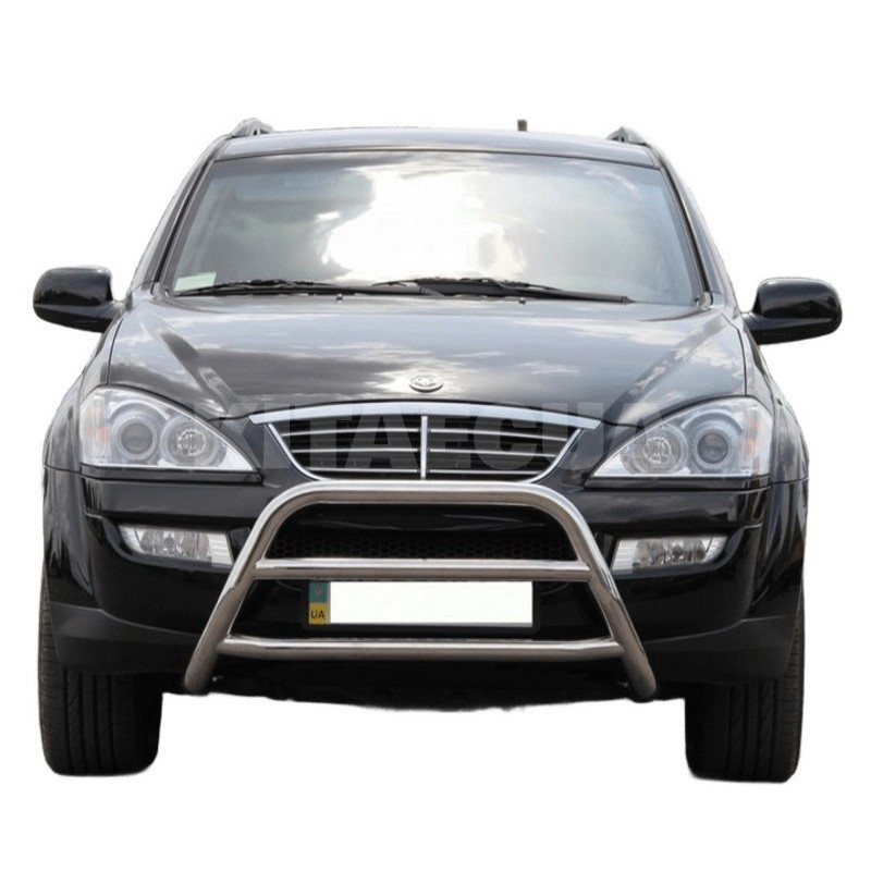 Кенгурятник WT022 SsangYong Kyron 2005-2014 нержавеющая сталь CAN (dd22727) - 4