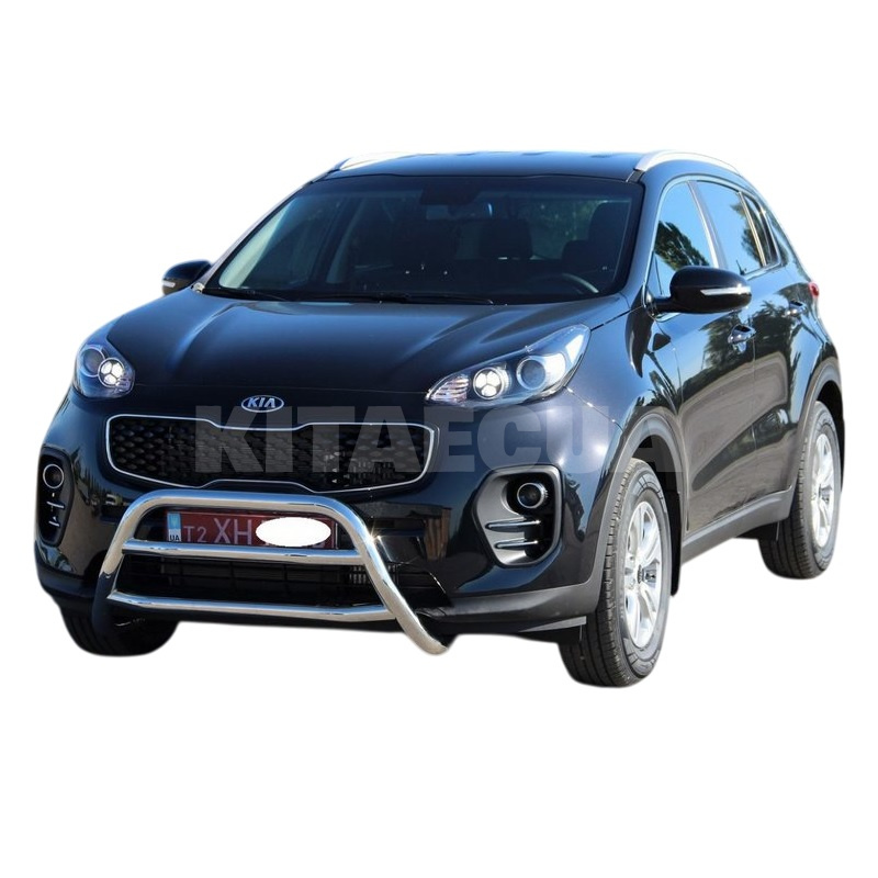 Кенгурятник WT023 Kia Sportage 2015-2021 нержавеющая сталь CAN (dd27766) - 3