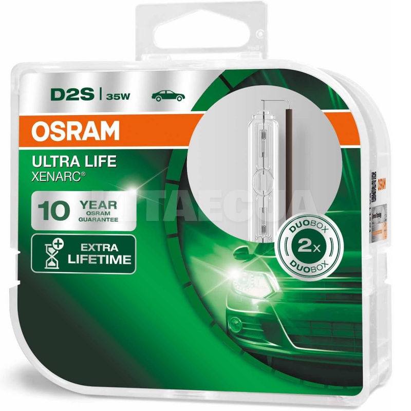 Ксенонова лампа D2S 35W 85V (P32d-2) 2 шт. UltraLife Osram (66240 ULT DUOBOX)