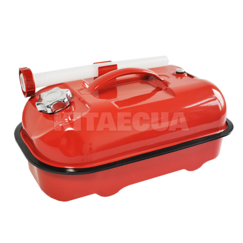 Канистра горизонтальная 10л красная металлическая с антикоррозийной обработкой MAXION (MXAC-LDYGW10) - 2