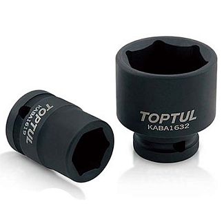 Головка торцевая ударная 6-гранная 38 мм 1/2" 50 мм TOPTUL