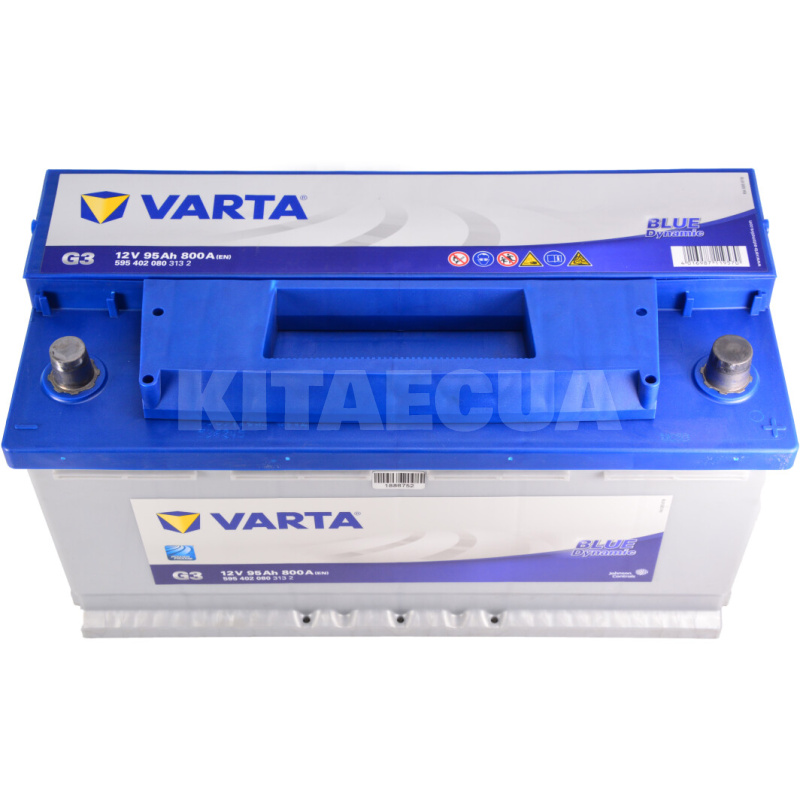 Аккумулятор автомобильный 95Ач 800А "+" справа VARTA (VT 595402BD) - 2