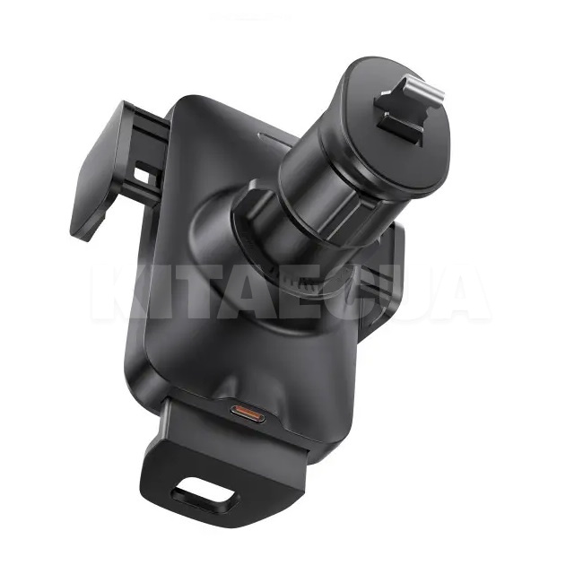 Держатель атомобильный с беспроводной зарядкой с зажимом 60-85 мм 15W BASEUS (CGZX000001) - 3