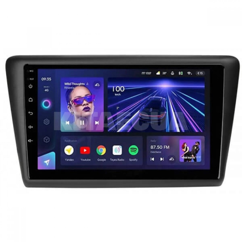 Штатная магнитола CC3L 4+64 Gb 9" Skoda RAPID NH1 NH3 2012-2018 Teyes (56976)