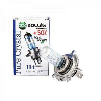 Галогенна лампа H4 60/55W 12V Pure Crystal ZOLLEX