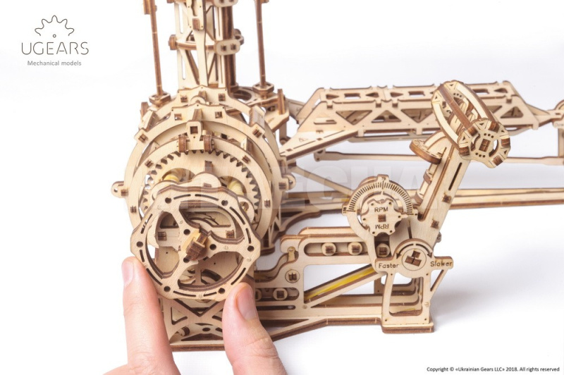 Механическая модель "Авиатор" UGEARS (70053) - 6