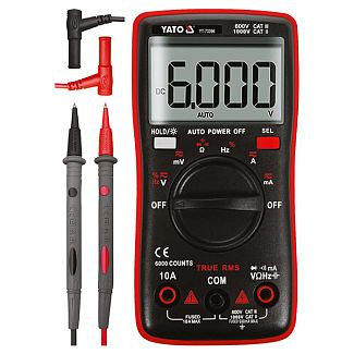 Мультиметр цифровой 0-750 В YATO - Kitaec.ua Мультиметр цифровой 0-750 В YATO