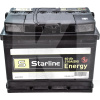 Аккумулятор 60Ач Euro (T1) 242x175x190 с обратной полярностью 510A STARLINE (S BE 60R-510)