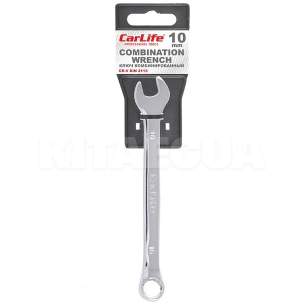 Ключ рожково-накидной 10 мм 12-гранный CARLIFE (WR4010)