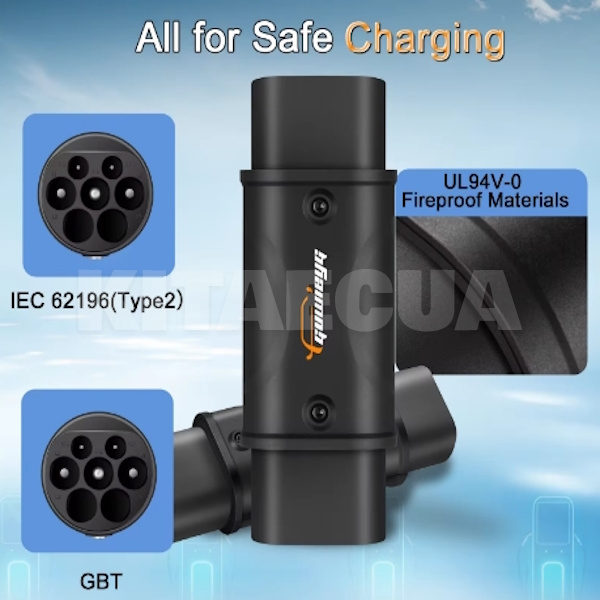 Перехідник Guwieyg 22 кВт 32А 3-фазі Type 2 - GB/T AC GUWIEYG (P-T2GBT3P) - 3