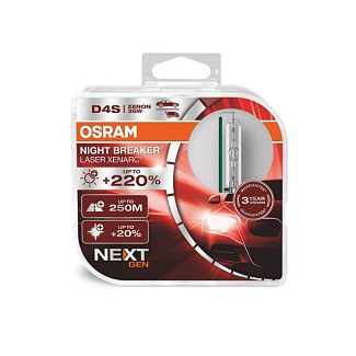 Ксенонова лампа D4S 35W 85V (P32D-5) 2 шт. Night Breaker Laser +220% Osram