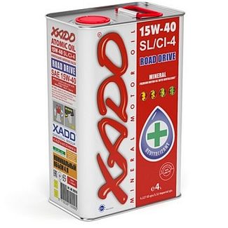 Олія моторна мінеральна 4л 15W-40 Atomic Oil SL/CI-4 XADO