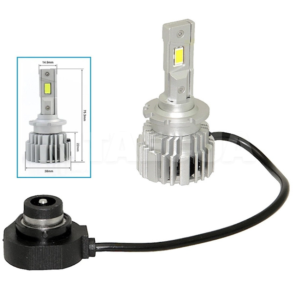 LED лампа для авто Ultra D4S 65W 6000K (комплект) QLine (00-00020283) - 2