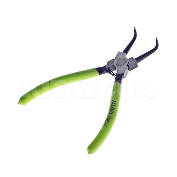 Щипці для зняття/установки стопорних кілець вигнуті на стиск 175 мм Alloid (СК-6044B) - 2
