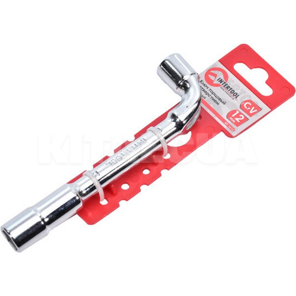 Ключ торцевий L-подібний 12 мм з отвором Intertool (HT-1612) - 2