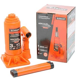 Домкрат гідравлічний пляшковий до 3т (180мм-350мм) EL 330 003 ELEGANT
