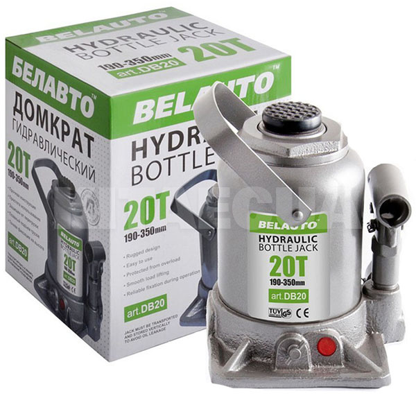 Домкрат гідравлічний пляшковий до 20т (190мм-350мм) BELAUTO (DB20)