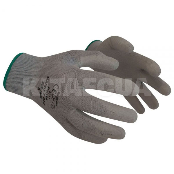 Перчатки нейлоновые с ПУ покрытием (серые) POLYCO (304-MAT) - 2