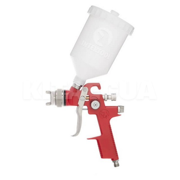 Краскопульт пневматический HVLP 1.4мм 3 бар бачок 600мл Intertool (PT-0104-INTERTOOL) - 5