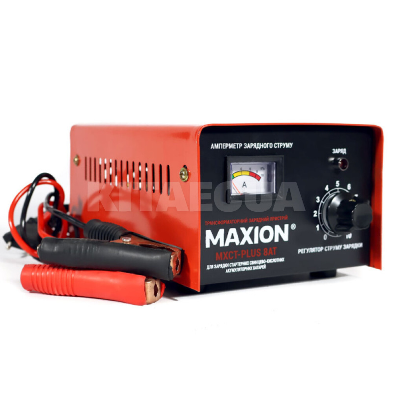 Зарядное устройство для аккумулятора 12В 80Ач 8A трансформаторное MAXION (MXCT PLUS-8AT) - 2