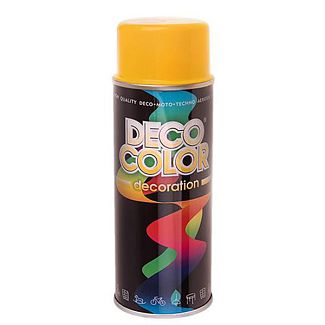 Краска глянцевая 400мл желтая DecoColor