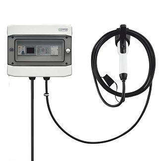 Зарядка для электромобиля 9.2 кВт 40А 1-фаза Type 1 (американское авто) 9м WALL RFID UACHARGER