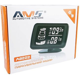 Парктроник A8222 серый на 8 датчиков 22 мм AMS