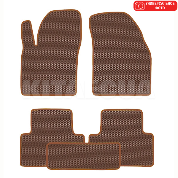 EVA килимки в салон BYD G6R (2012-н.в.) коричневі BELTEX (05 04-EVA-BRW-T1-BRW)