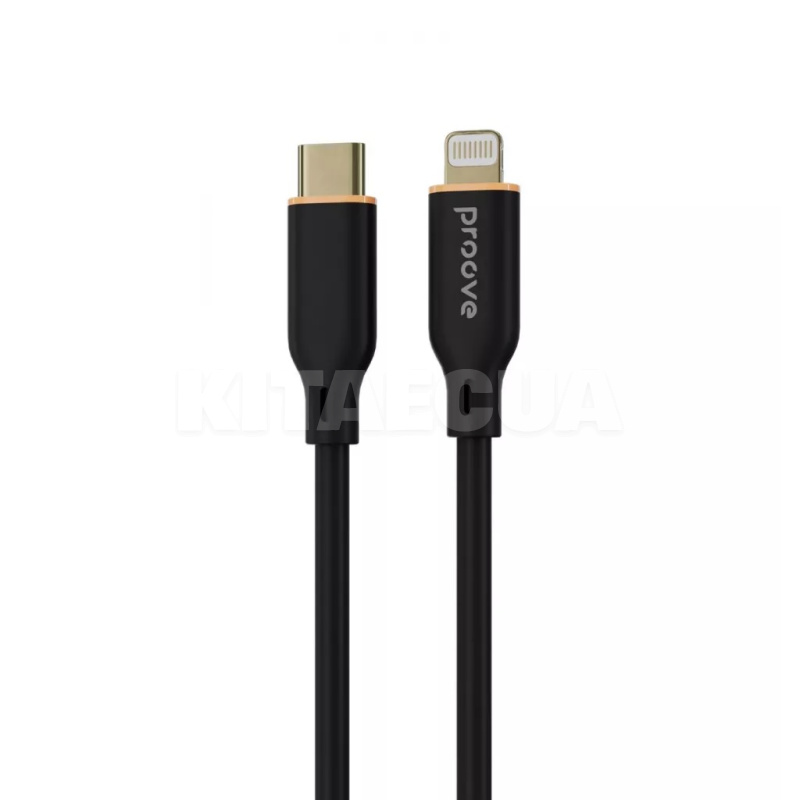 Кабель Type-C Lightning 27W 1м Jelly Silicone чорний PROOVE (492000001)