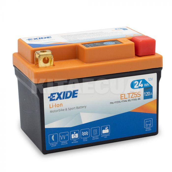 Мото акумулятор 24 Ач 120A "+" справа EXIDE (ELTZ5S)