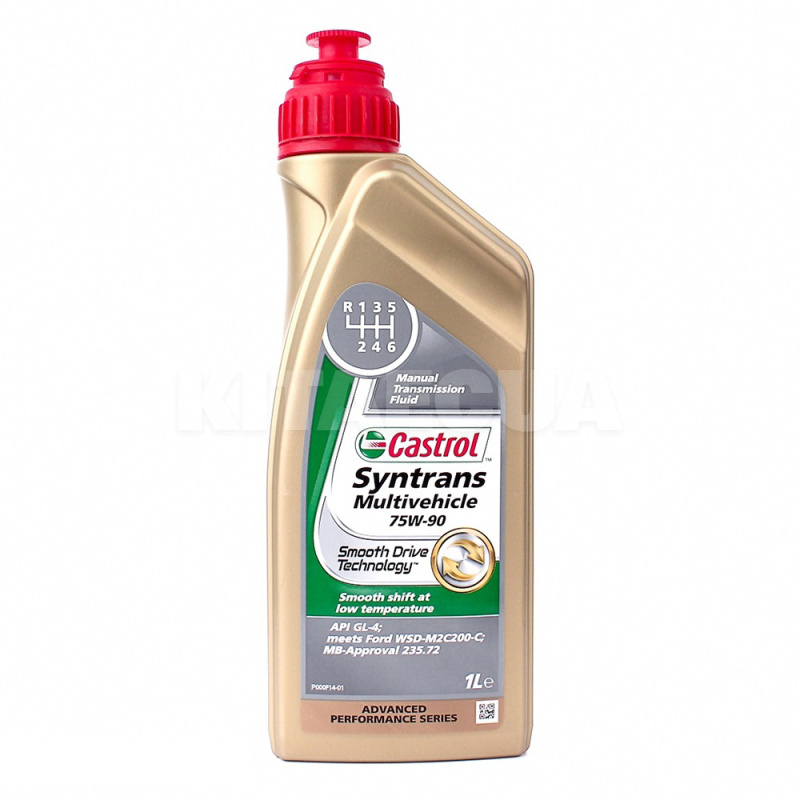 Масло трансмиссионное синтетическое 1л Syntrans Multivehicle 75W-90 CASTROL (EB-SYNM759-12X1)