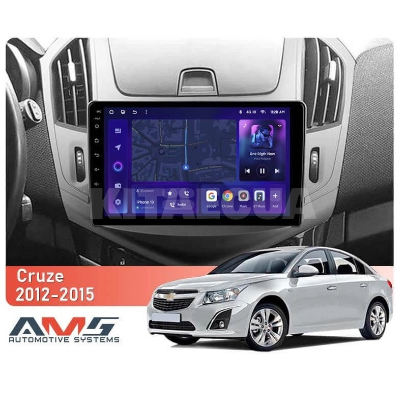 Штатна магнітола MOSS M3 4+32 ГБ 9" Chevrolet Cruze J308 2012-2015 (L1) AMS (49821) - 2