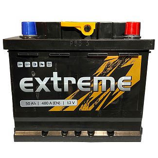 Аккумулятор автомобильный 50Ач 480А "+" справа EXTREME