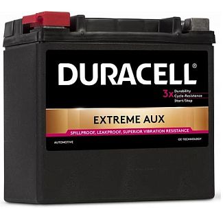 Мото аккумулятор EXTREME AUX 12Ач 200A "+" слева DURACELL