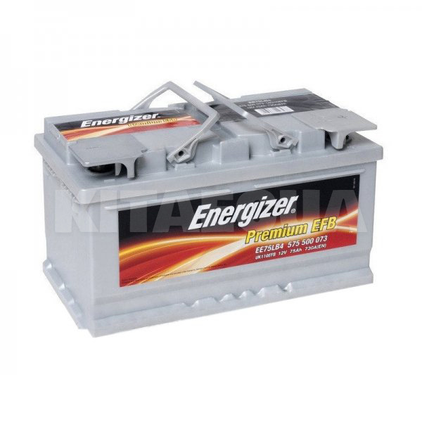 Акумулятор автомобільний 75Ач 730А "+" праворуч Energizer (575 500 073)