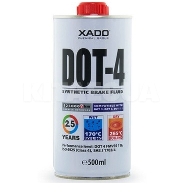 Гальмівна рідина 0.5л DOT4 XADO (XA50203)
