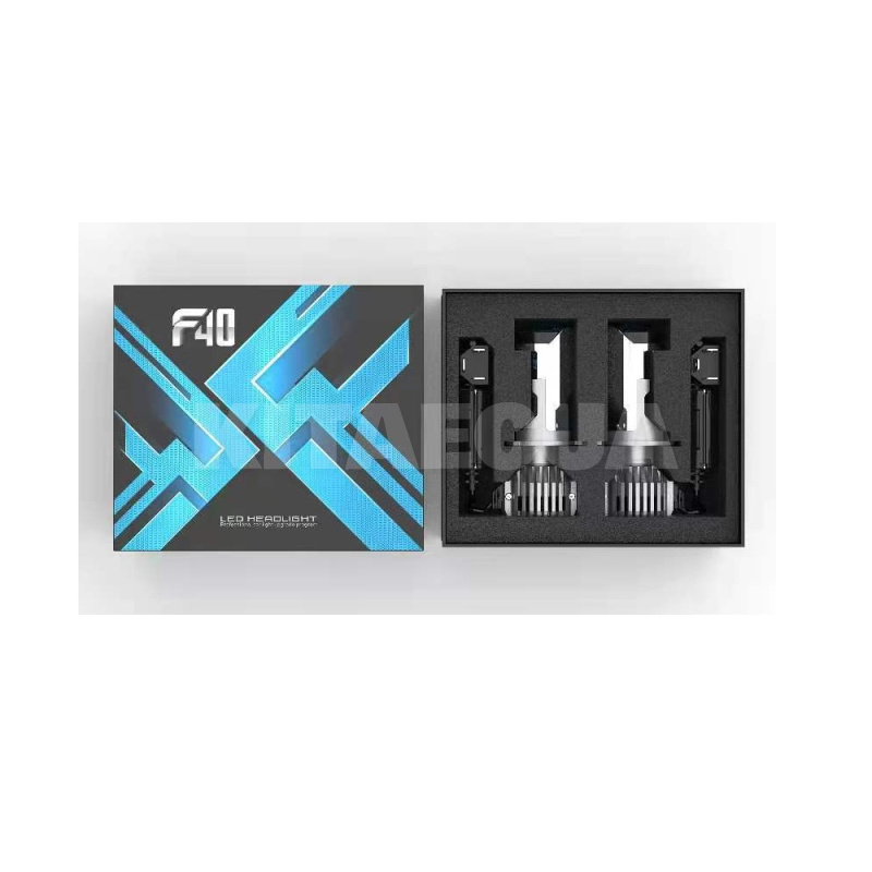 Мини LED линзы в фары H4 36/60W 6000K (F40) - 2