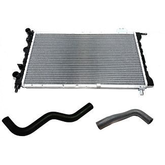 Радиатор охлаждения с патрубками KLM Autoparts