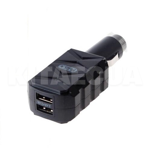 Автомобильное зарядное устройство 5 В 2.4 А черное PULSO (C-4803H-PULSO)