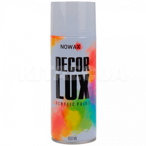 Краска белая глянцевая 450мл акриловая Decor Lux NOWAX (NX48012)