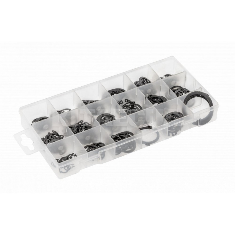 Набір зовнішніх/внутрішніх стопорних кілець 225 шт. HOGERT (HT8G503-HOGERT)