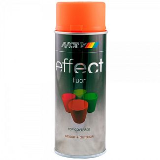 Краска красно-оранжевая 400мл флуоресцентная Deco Effect MOTIP