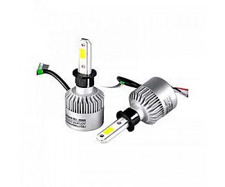 LED лампа для авто H3 12/24V 40W ((комплект)) S2 HeadLight