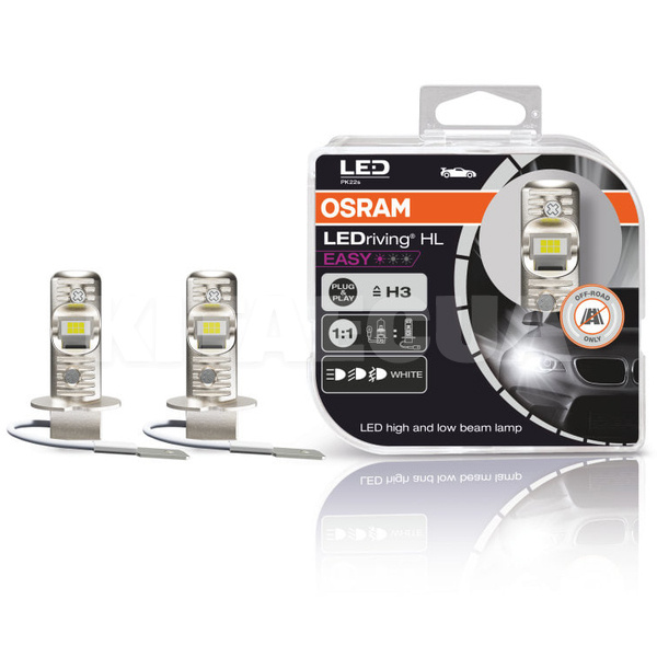 LED лампа для авто LEDriving HL H3 8W 6000K (комплект) Osram (64151DWESY-HCB)