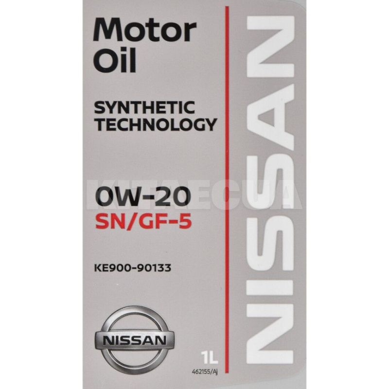 Масло моторное синтетическое 1л 0W-20 SN/GF-5 NISSAN (KE900-90133-Nissan) - 2